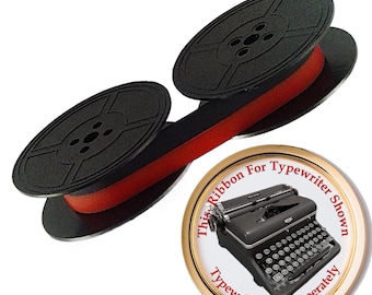 New Black & Red Ink Ribbon for a 1940s Royal Quiet DeLuxe Typewriter De Luxe