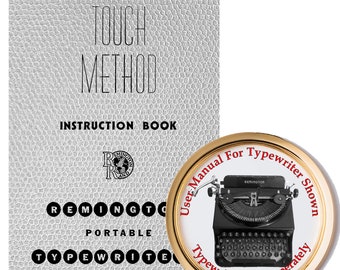 Manual de instrucciones de la máquina de escribir portátil Remington Deluxe Junior