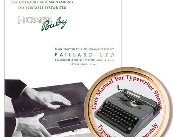 Hermes Baby Typewriter User Instruction Manual