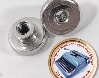 Two Thumb Nuts For An Olivetti Studio 44 Typewriter. 1 Set of 2 Spool Nuts.