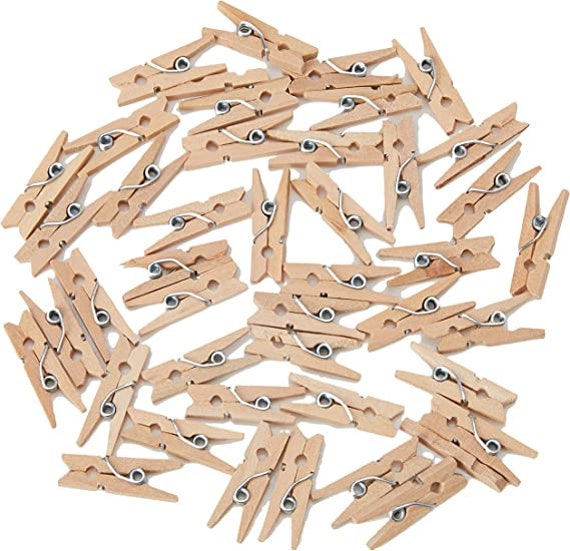 Wooden Tweezers for Crafts 45 Units 