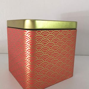 Tea BOX Scatola portaoggetti in carta Washi per tisane, regalo di Natale, idea regalo per lei, scatola decorativa fatta a mano