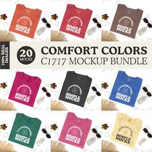 Comfort Colors 1717 Mockup Bundle | C1717 Flat Lay Mockup, C1717 Mockup Bundle, Comfort Colors Flat Lay Mockup Bundle, 1717 Mockup Bundle