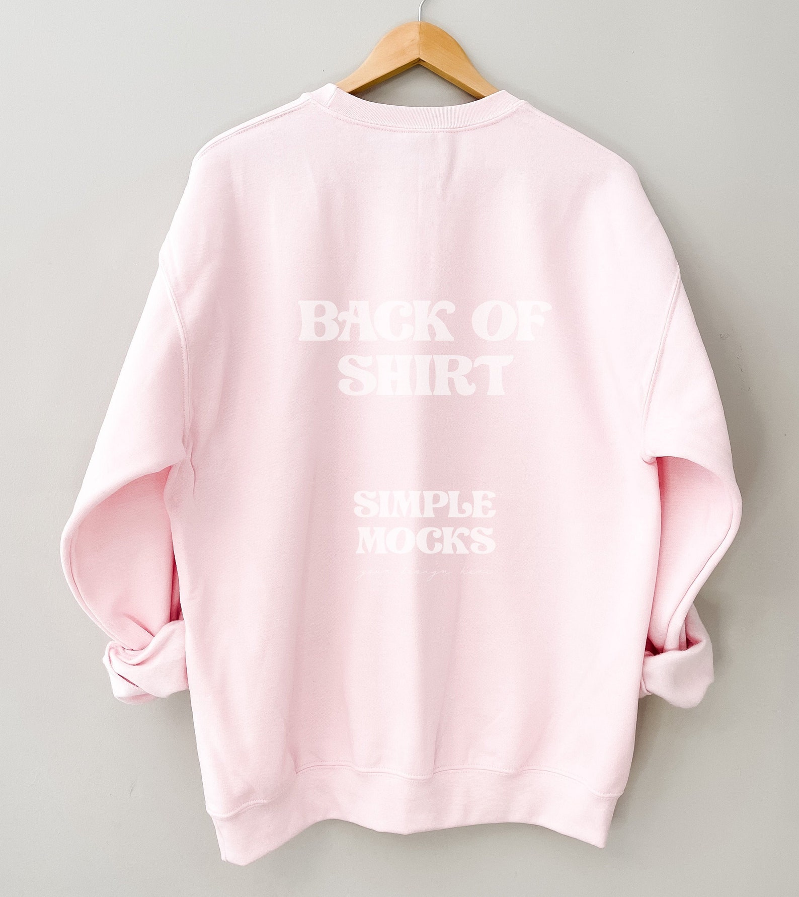 Download Gildan 18000 Mockup Gildan 18000 Back Mockup Gildan Pink | Etsy