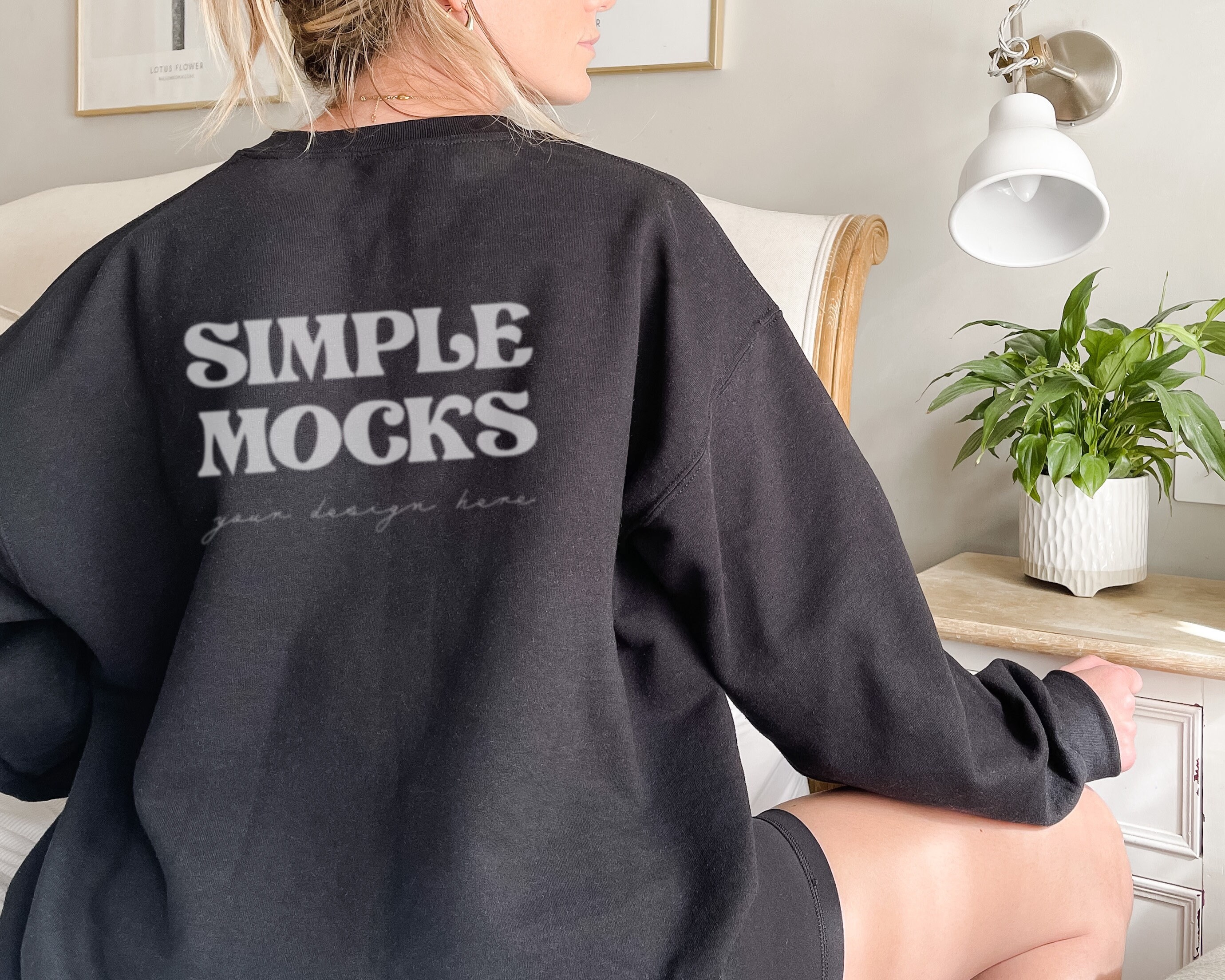 black gildan mockup