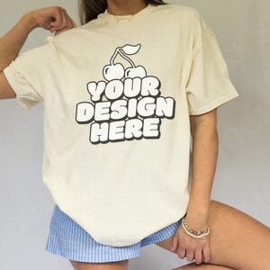 Gildan 5000 Mockup Gildan Natural T Shirt Mockup Gildan 5000 Model Mockup Natural T-shirt Mockup Natural Oversized Gildan 5000 Mockup