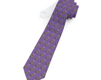 NOLA Mardi Gras Tractor Necktie - Lt Purple