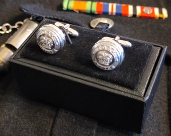 Historic Genuine City Of York Police Tunic Button Cufflinks. Handmade In Yorkshire.