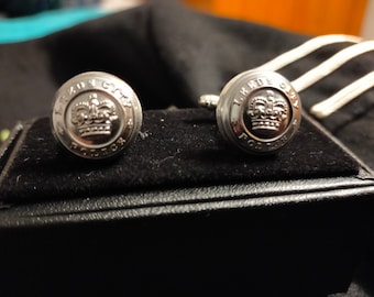 Historic Leeds City Police ( Disbanded 1974 ) Genuine Tunic Button Cufflinks. Handmade in Yorkshire