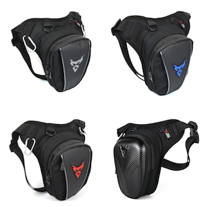 Motorcycle leg bag, hip bag made of carbon, black *NEW*
