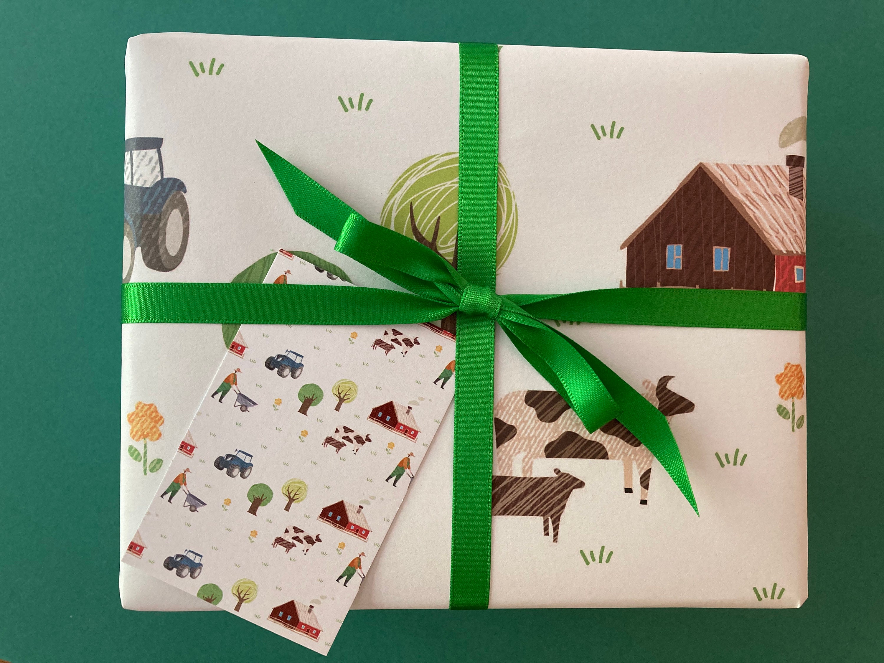 Tractors/farming Wrapping Paper / Gift Wrap With FREE Gift Tag Etsy UK