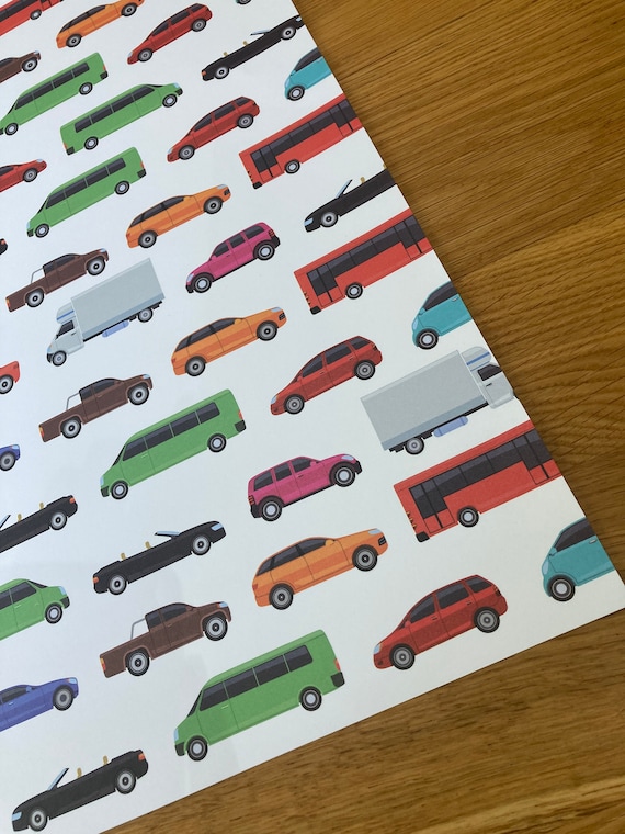 Construction Wrapping Paper Construction Birthday Paper, Birthday Wrapping  Paper, Transportation Birthday, Gift Wrap, Kids Wrapping Paper 