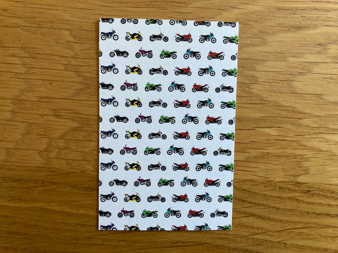 Motorbikes Wrapping Paper / Gift Wrap With FREE Gift Tag Etsy