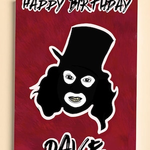 Liga dos Cavalheiros Feliz Aniversário Dave - Cartão de aniversário A5 inspirado no Papa Lazarou (cartão de 300 g/m²)