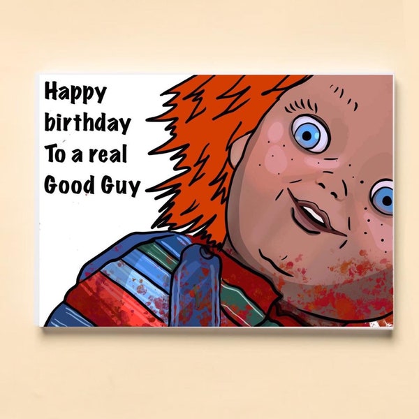 Chucky Birthday Card - Etsy