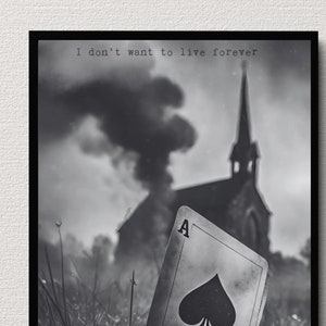 Song lyric print/Ace of Spades (Motorhead) inspired art print/wall art/A4