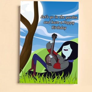Carte d'anniversaire Marceline la reine des vampires/Adventure Time/A5/300gsm
