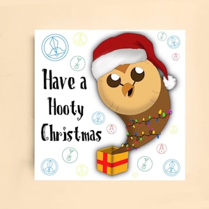 Hooty Christmas - Biglietto di Natale ispirato alla casa del gufo