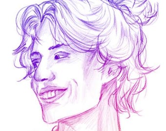 Schizzo del ritratto di qualsiasi personaggio