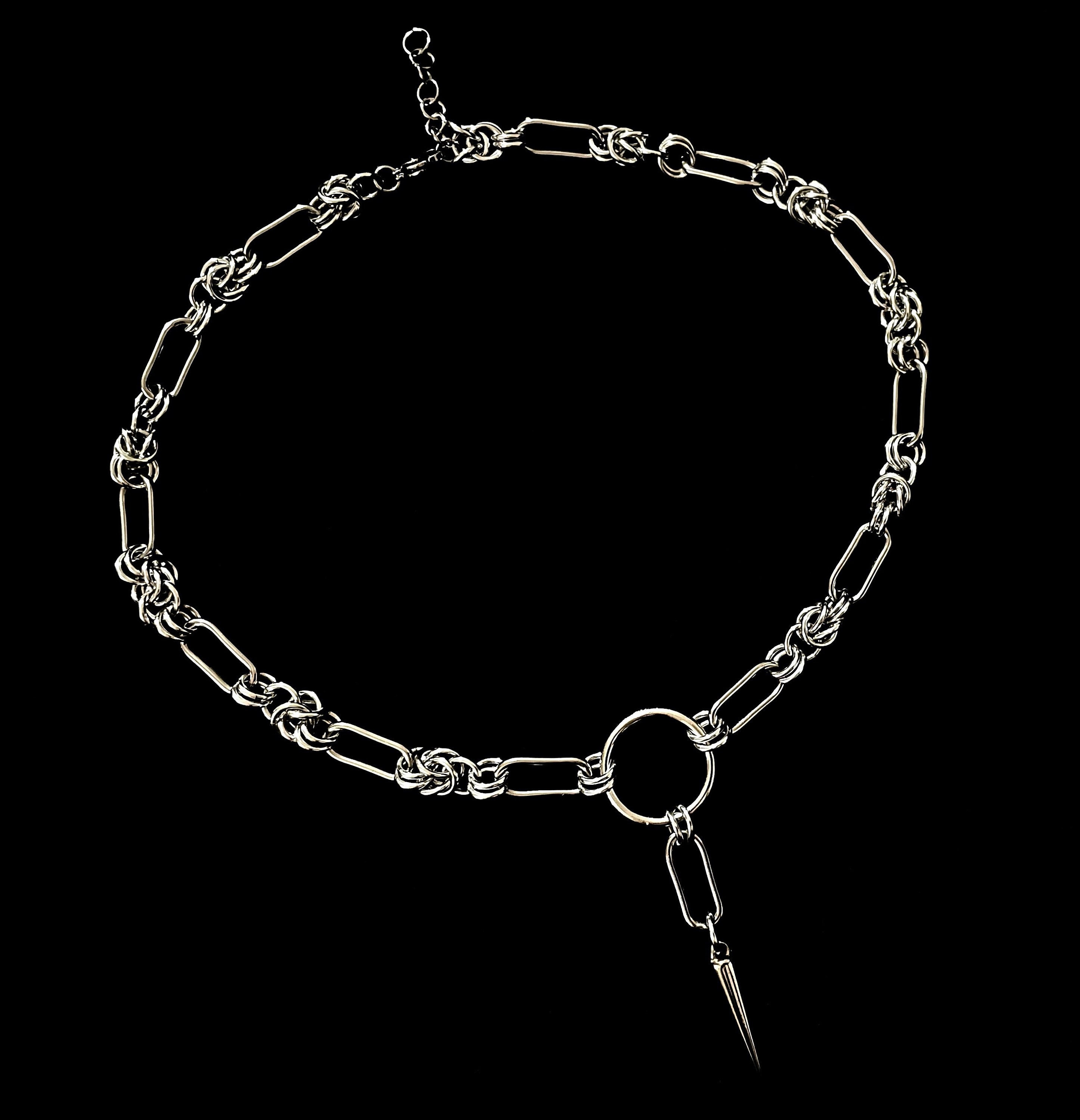 The Atilla Byzantine O Ring Necklace Stainless Steel Etsy