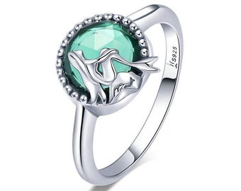 Sterling Silver Romantic Story Legend Ring