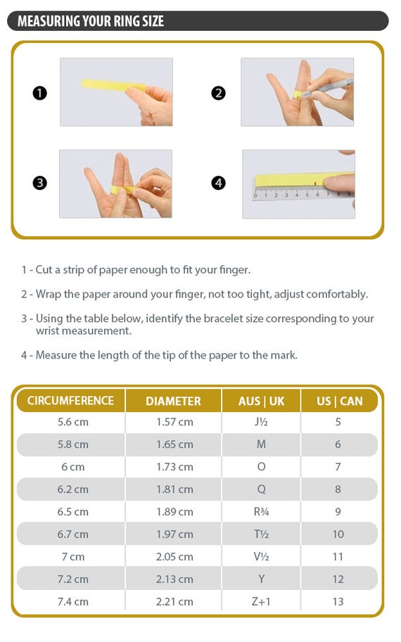 Ring Size Chart & Guide | QALO