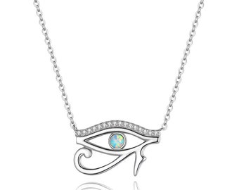 Sterling Silver The Eye of Horus Hypoallergenic Necklace