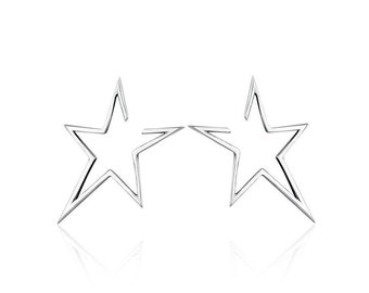 Pendientes Sterling Silver Star Stud