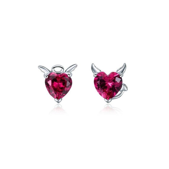 Devil cheap heart earrings