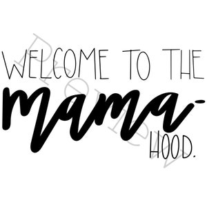 Welcome to the MAMAhood PNG and SVG cut file for Silhouette and Cricut