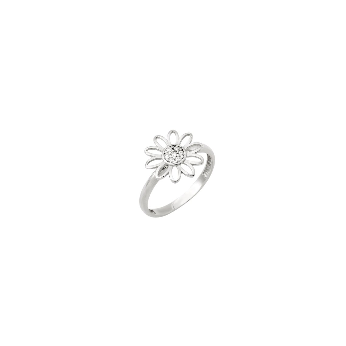 Daisy Rig Dainty Gold Daisy Flower Ring, Adjustable Gold Ring for Women ...