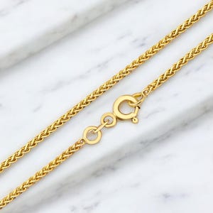 Palm Chain for Birthday Gift, 14K Gold Foxtail Chain Bracelet, Wheat Chain Bracelet, Yellow Gold Minimalist Jewelry, Best Gifts for Her