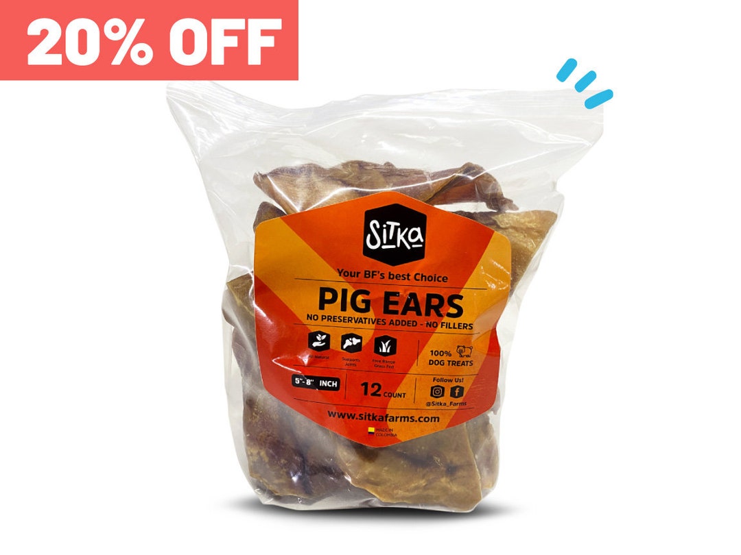 Pig Ears for Dogs 100 Natural Great for Medium and Large Dogs Etsy