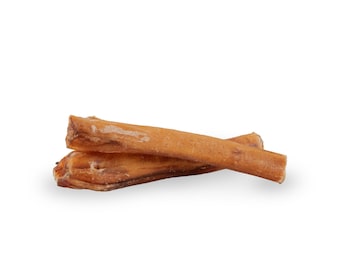 Bully Stick 6" Large Size XL for Dogs Long Lasting for Aggressive Chewers All Natural Treats Healthy Dog's Teeth and Gums By Sitka Farms