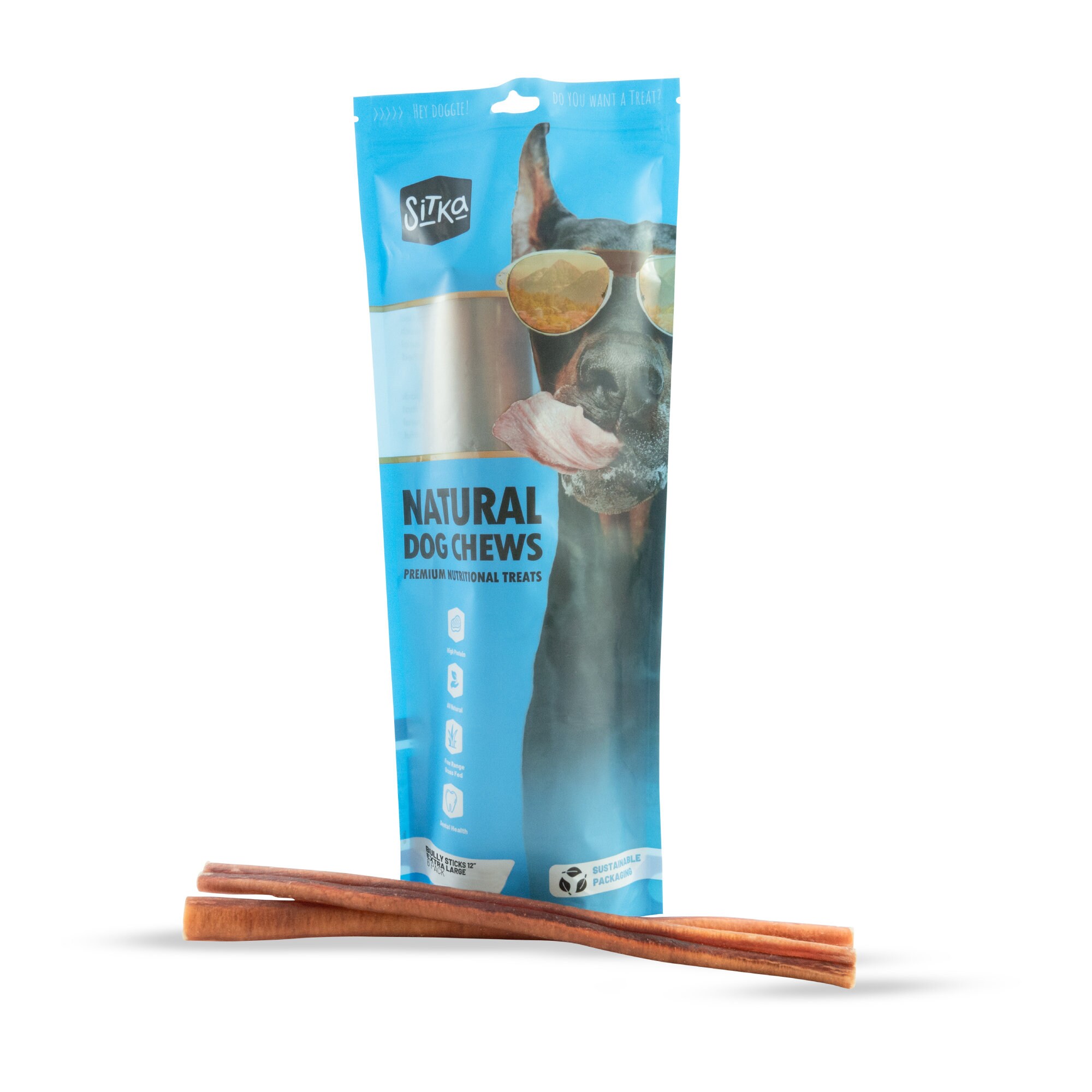 Bully Sticks 12 XL Dog Treat for Aggressive Chewers All Natural Long Lasting Fully Digestible