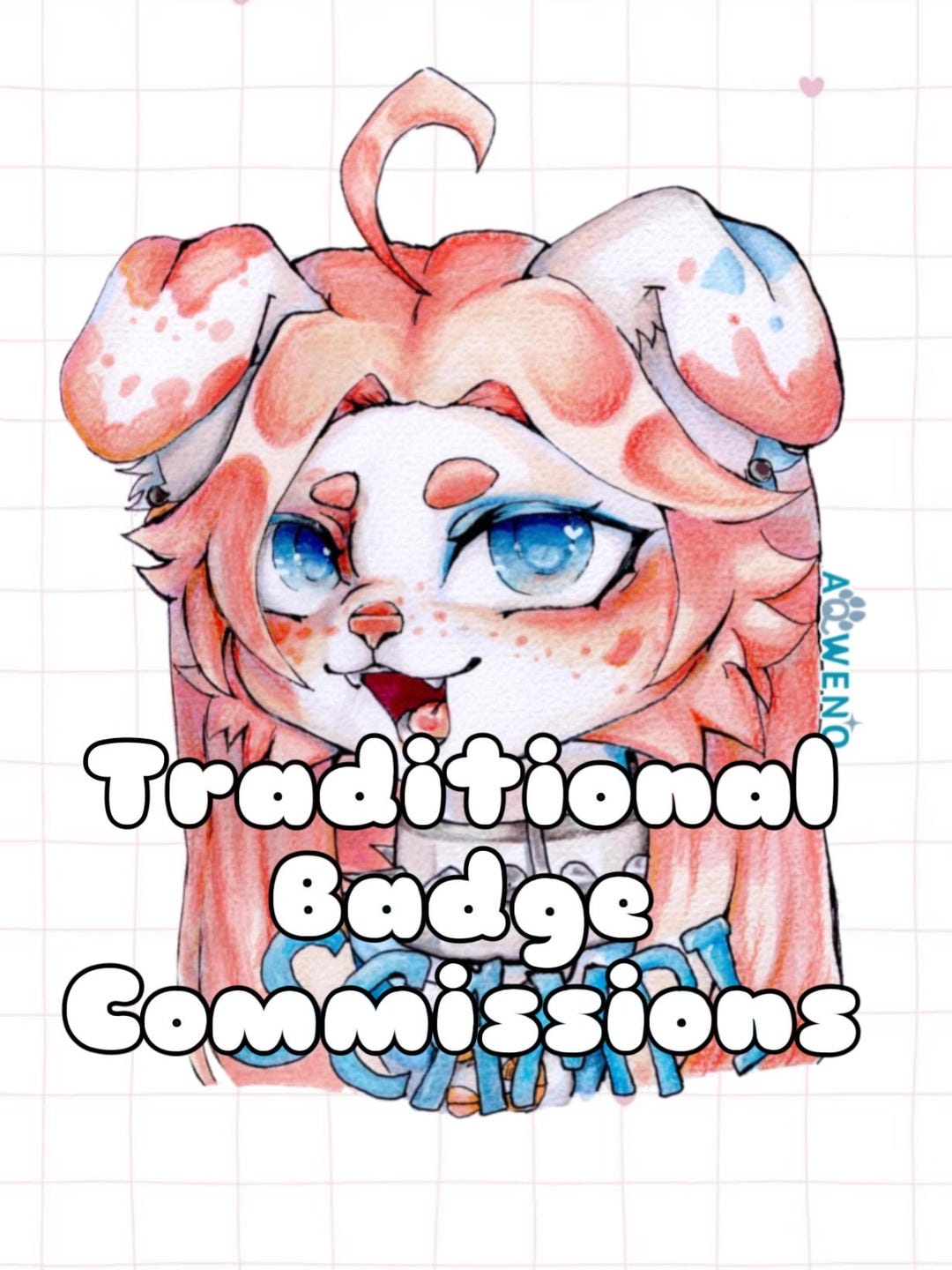 Furry Fursuit Traditional Badge Commissions - Etsy