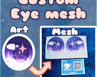 Maille imprimée pour les yeux de fursuit personnalisée