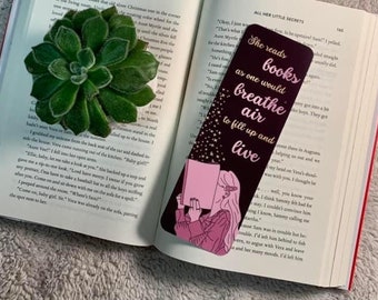 Leseratte Lesezeichen | Lesezitat, laminiertes Geschenk