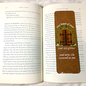 Stone House Bookmark | Handmade Bookmarks | Laminated | Gift for Book Lovers, Pop Culture Merchandise