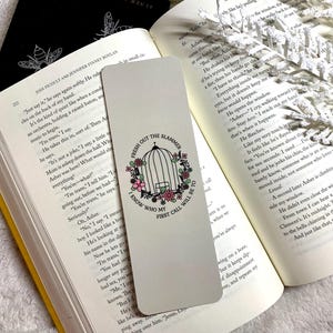 Jailbird Is Free Bookmark | Handmade Bookmarks | Laminated | Gift for Book Lovers, Pop Culture Merchandise
