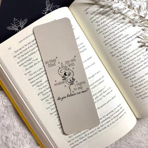 Do You Believe Me Now? Bookmark | Handmade Bookmarks | Laminated | Gift for Book Lovers, Pop Culture Merchandise