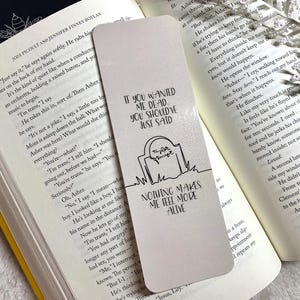 Who&#39;s Afraid? Bookmark | Handmade Bookmarks | Laminated | Gift for Book Lovers, Pop Culture Merchandise