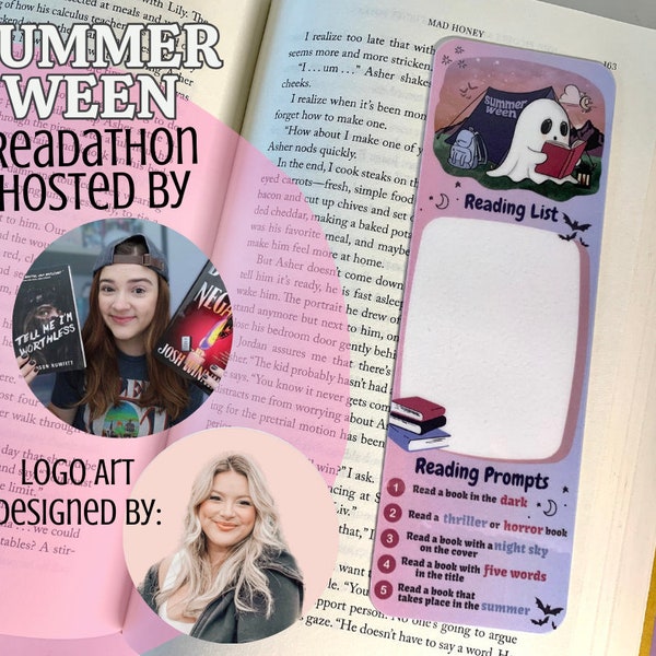 SUMMERWEEN TBR Bookmark | Readathon Hosted by Gabbyreads | Handmade Bookmark | Laminated & Reusable