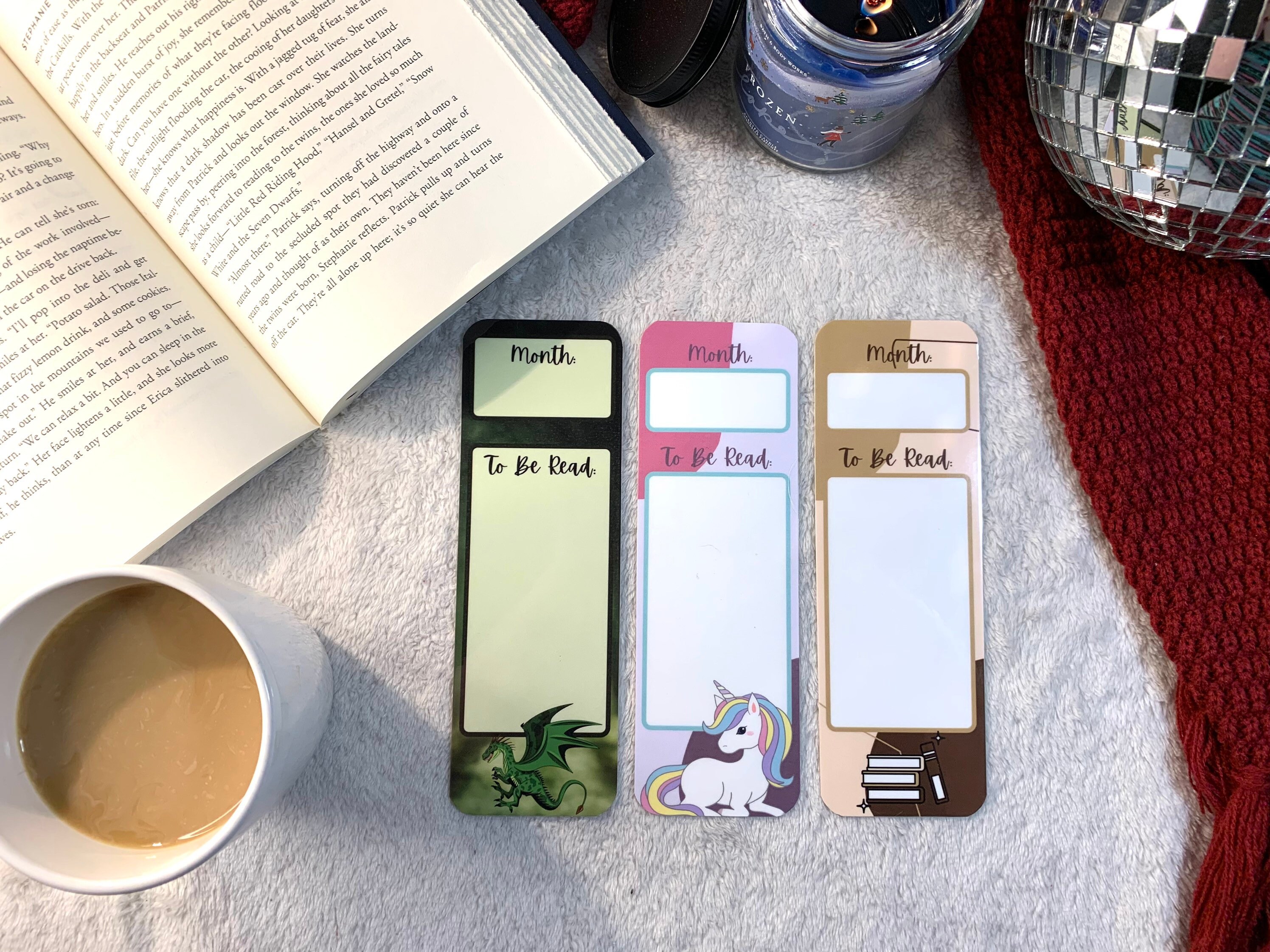 TBR Bookmarks Collection REUSABLE Handmade Bookmarks Etsy