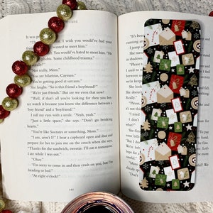 Marcapáginas con cartas para Papá Noel / Marcapáginas hechos a mano / Laminado / Artículos navideños / Regalos para rellenar calcetines, Regalos para lectores / Regalos de Navidad