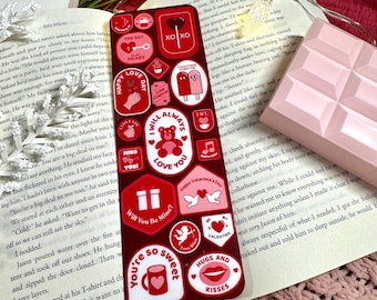 Valentine's Day Bookmark | Laminated Bookish Gift
