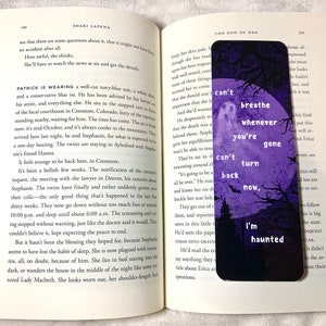 I&#39;m Haunted Bookmark | Handmade Bookmarks | Laminated | Gift for Book Lovers, Pop Culture Merchandise