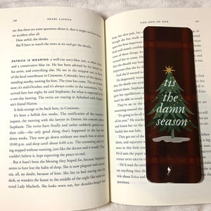 Tis the Damn Season Bookmark | Laminated Book Lover Gift
