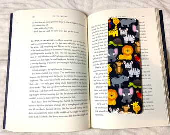 Zoo Animals Laminated Bookmark | Gifts for Readers