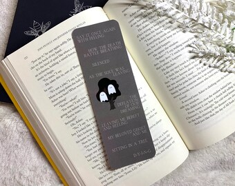 Marcapáginas D-Y-I-N-G / Marcapáginas hechos a mano / Laminados / Regalo para amantes de los libros, artículos de cultura pop